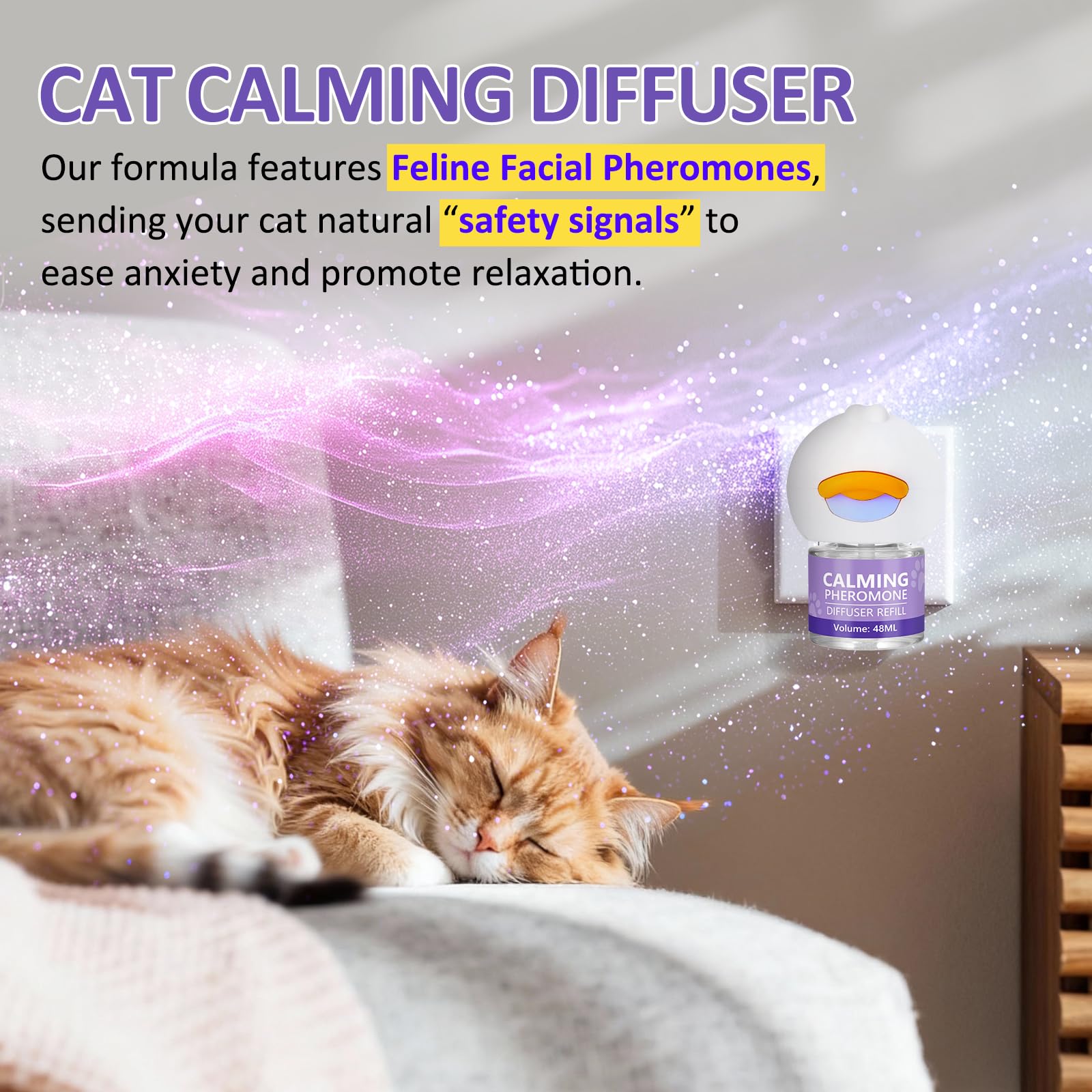 OcePor calming diffuser showing plug setup for stable diffusion.