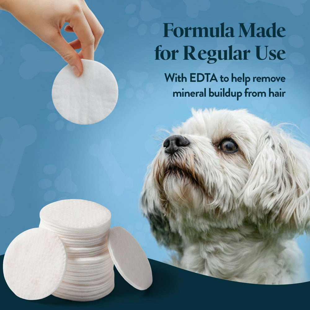 OcluVet Tear Stain Wipes used around a cat's eye area for safe cleaning.