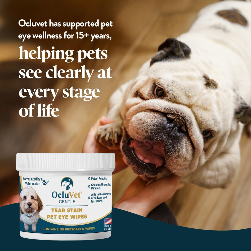 OcluVet Tear Stain Wipes suitable for horses in easy grooming routines.