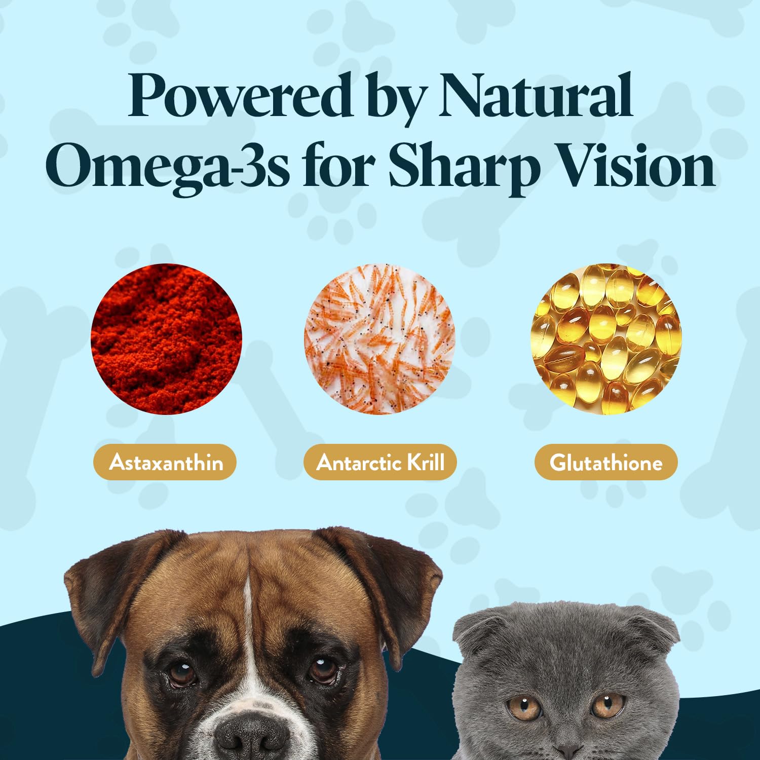 OcluVet Vision Chews chicken flavor, easy palatable eye support for pets.