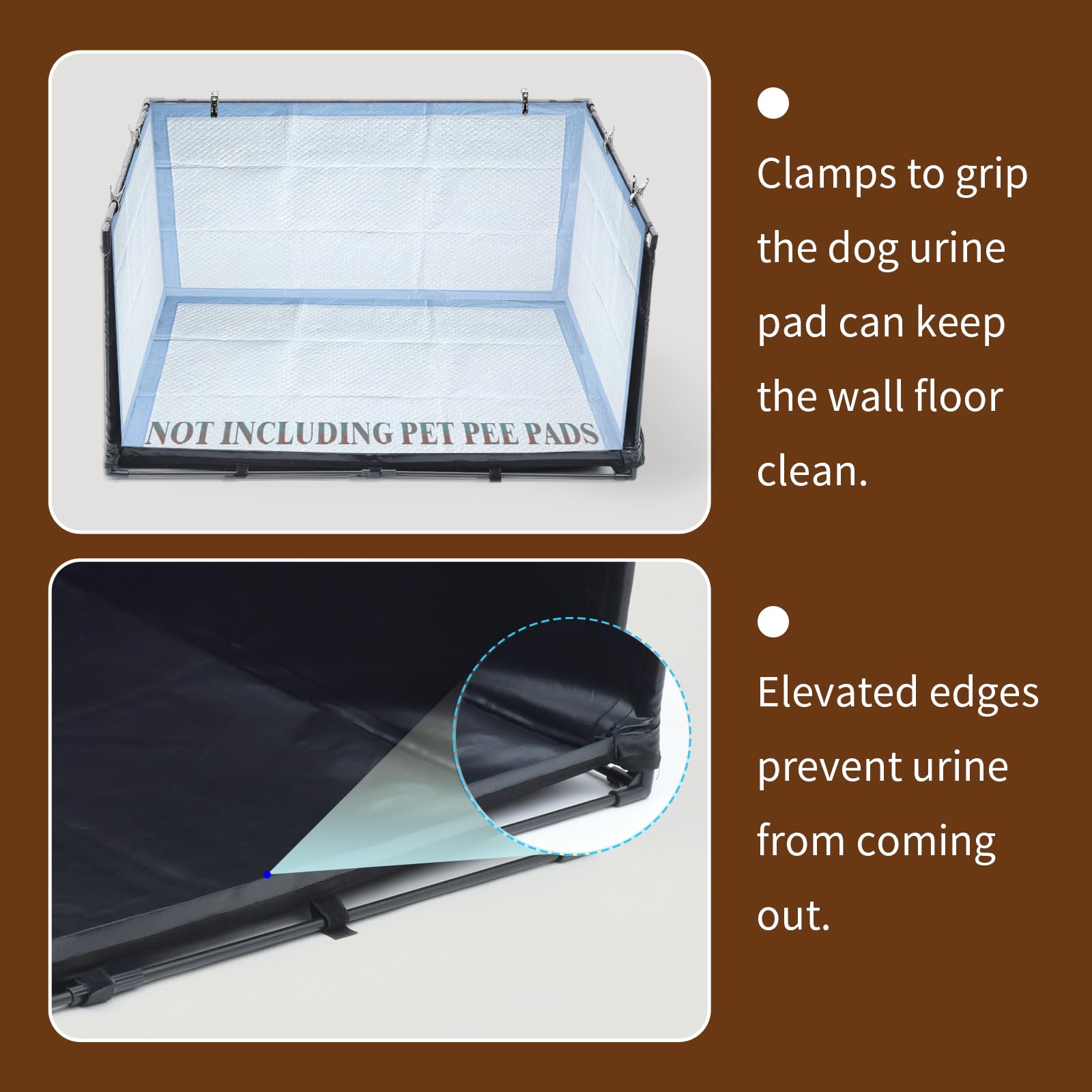 OCMML foldable potty tray shown for easy cleaning and storage