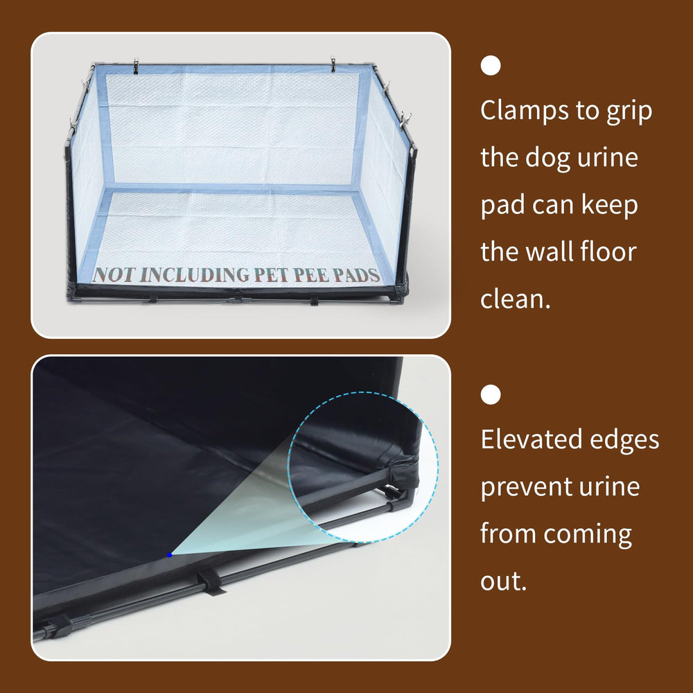 OCMML foldable potty tray shown for easy cleaning and storage