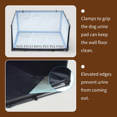 OCMML foldable potty tray shown for easy cleaning and storage
