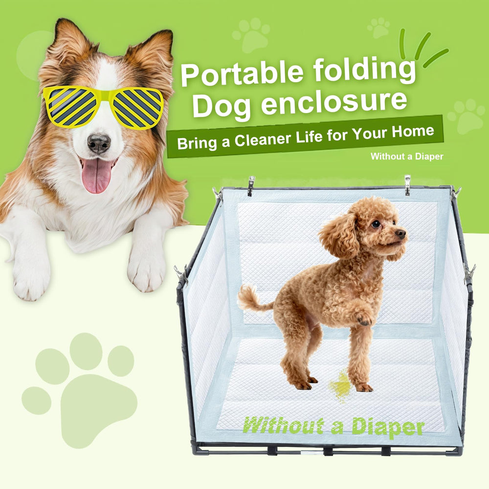 OCMML high wall design protects walls and furniture during pet potty use.