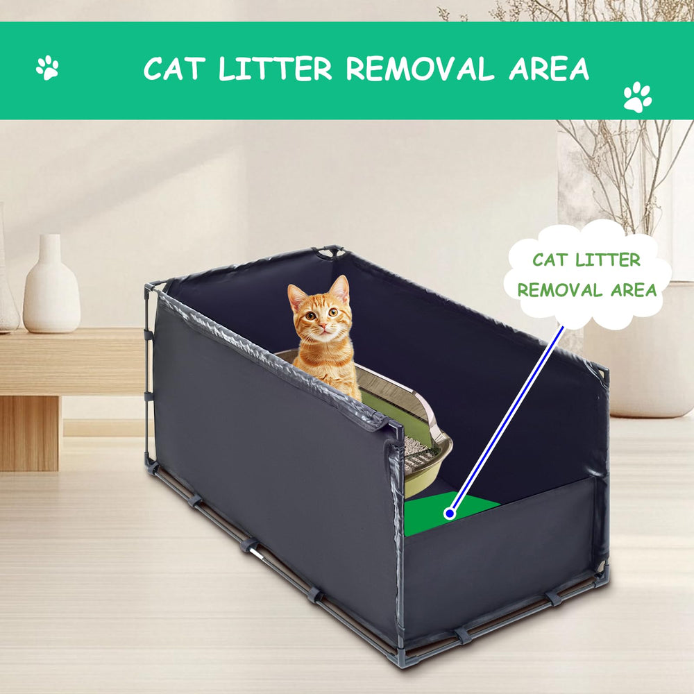 OCMML large enclosure accommodates multiple pets or kittens in busy homes.