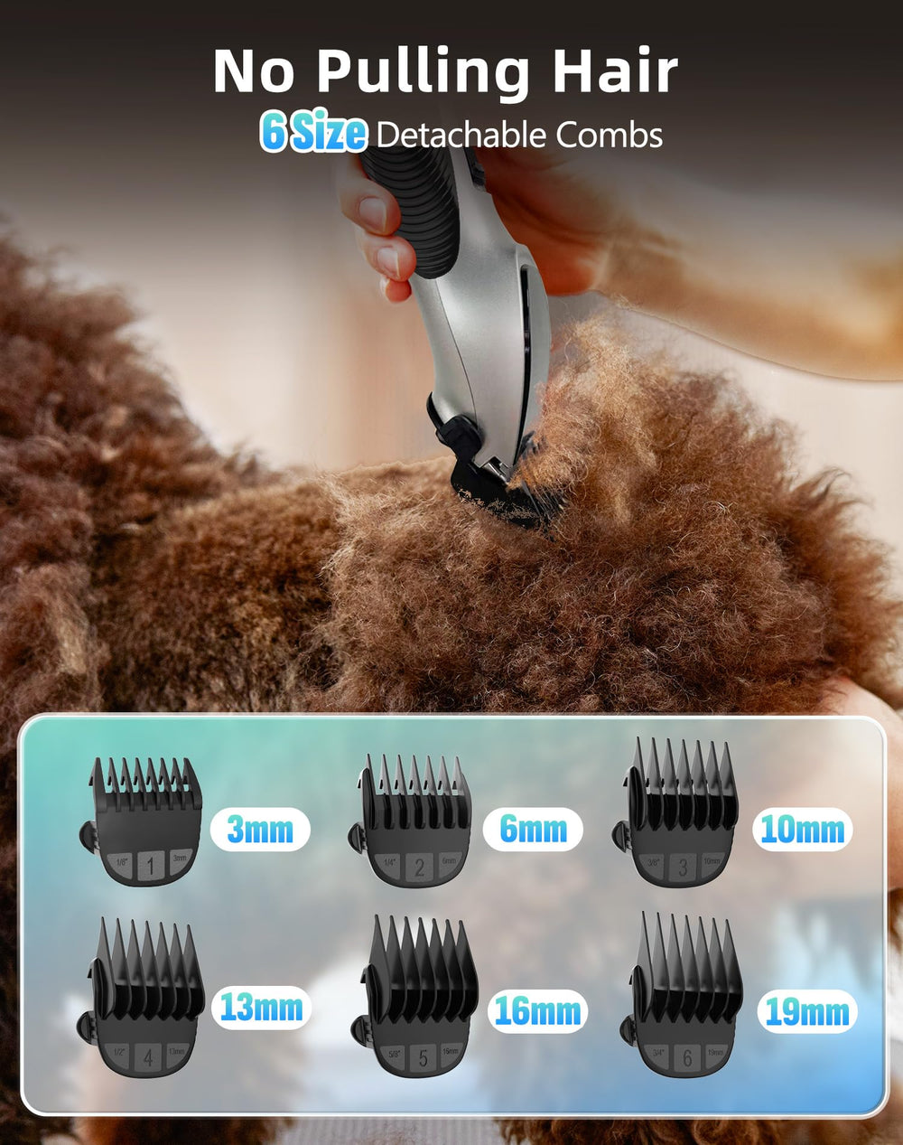 OCPEET 2-speed motor adapts to coats for versatile trimming