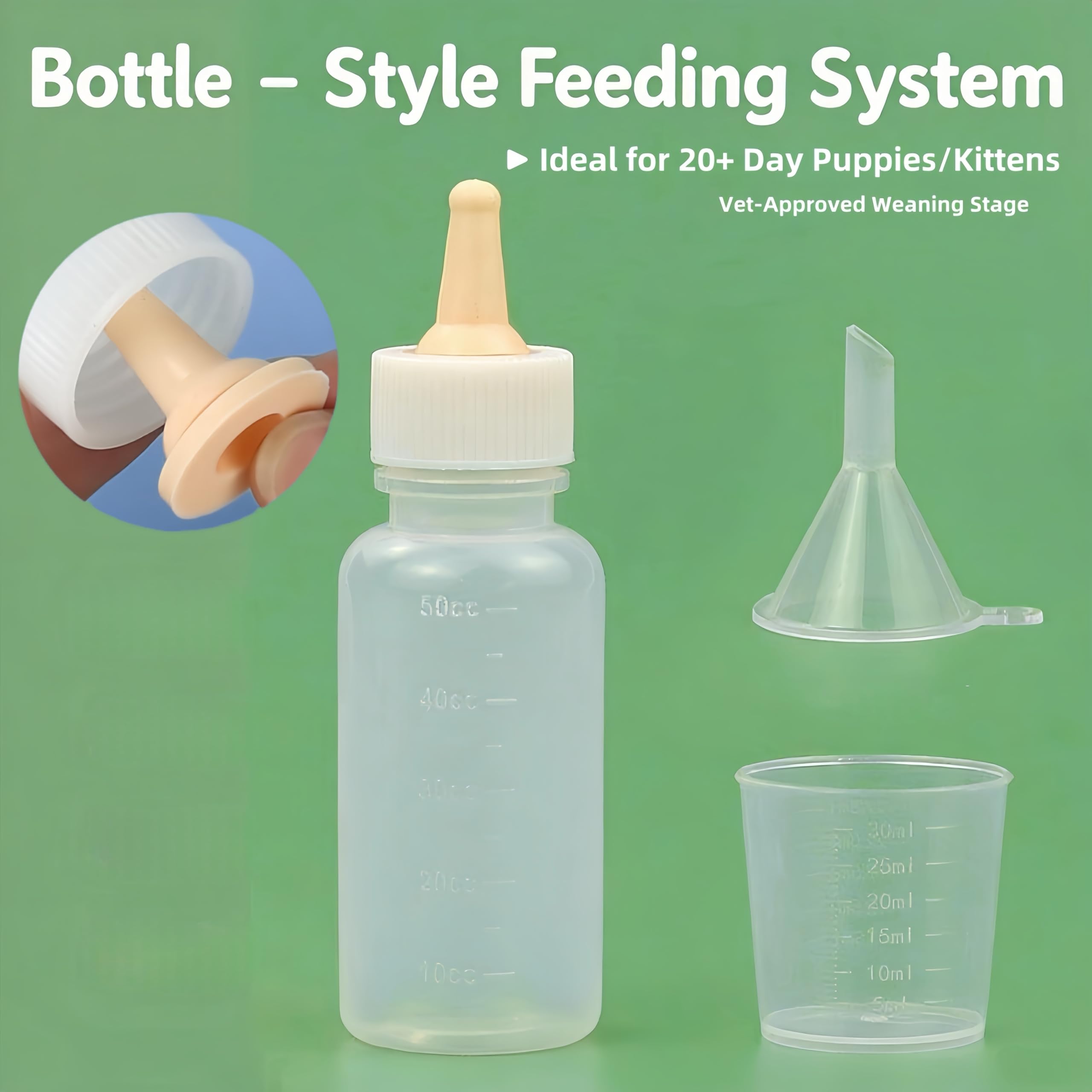 OCTKITE nursing nipples for newborn pet comfort.