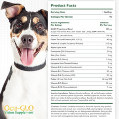 Unflavored Ocu-GLO supplement blends easily into dog's meals