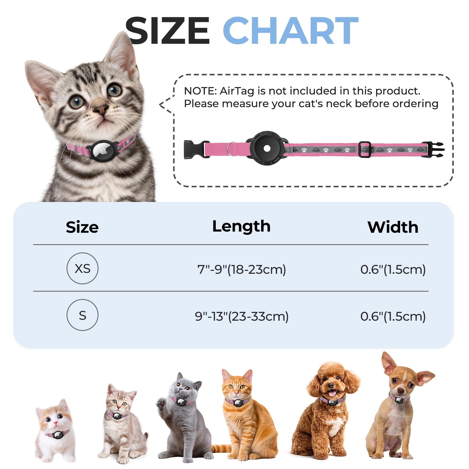 Odokele AirTag collar TPV holder area offers soft, skin-friendly contact.