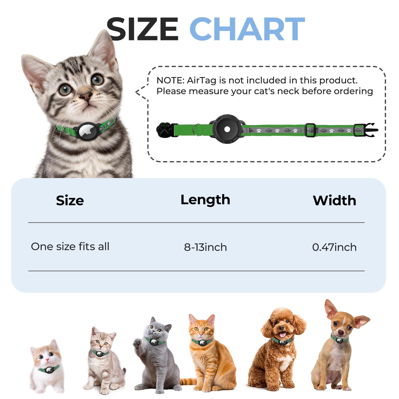 Odokele cat collar with detachable bells