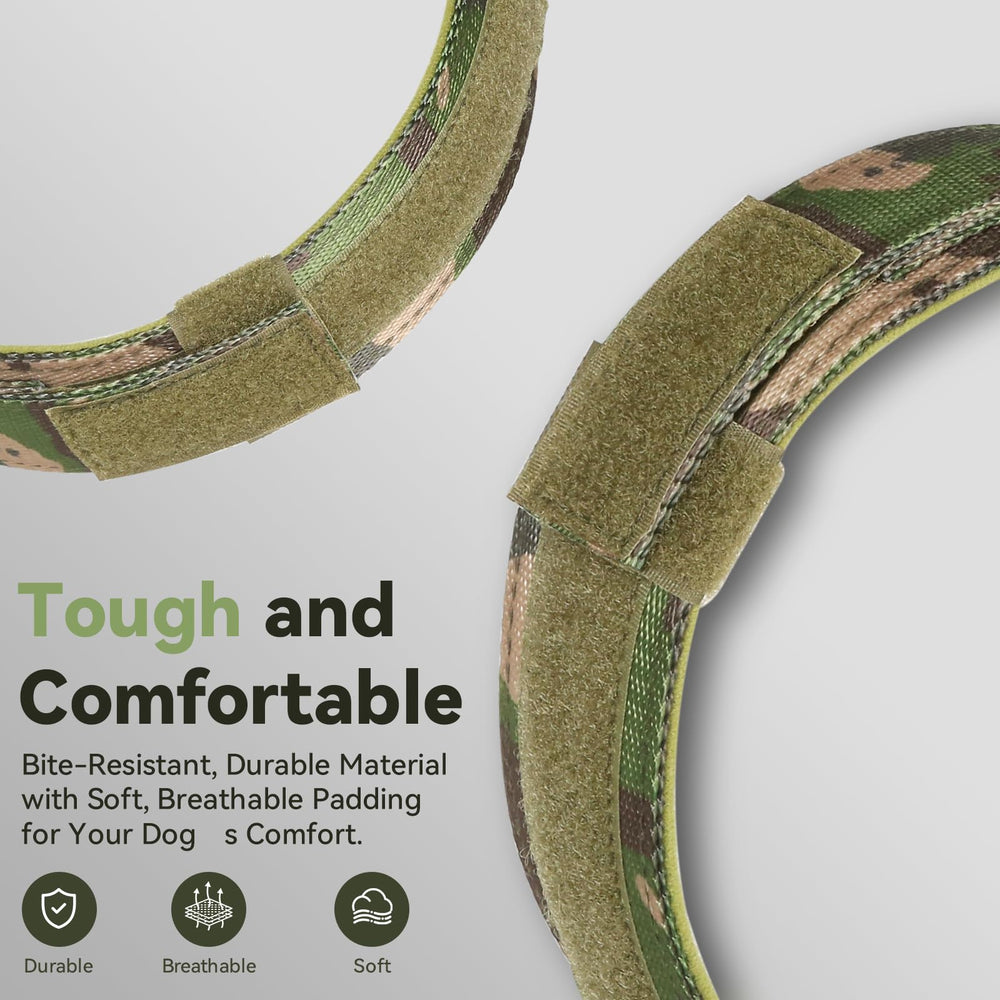 Odokele camouflage dog collar XL suitable for rugged outdoor use