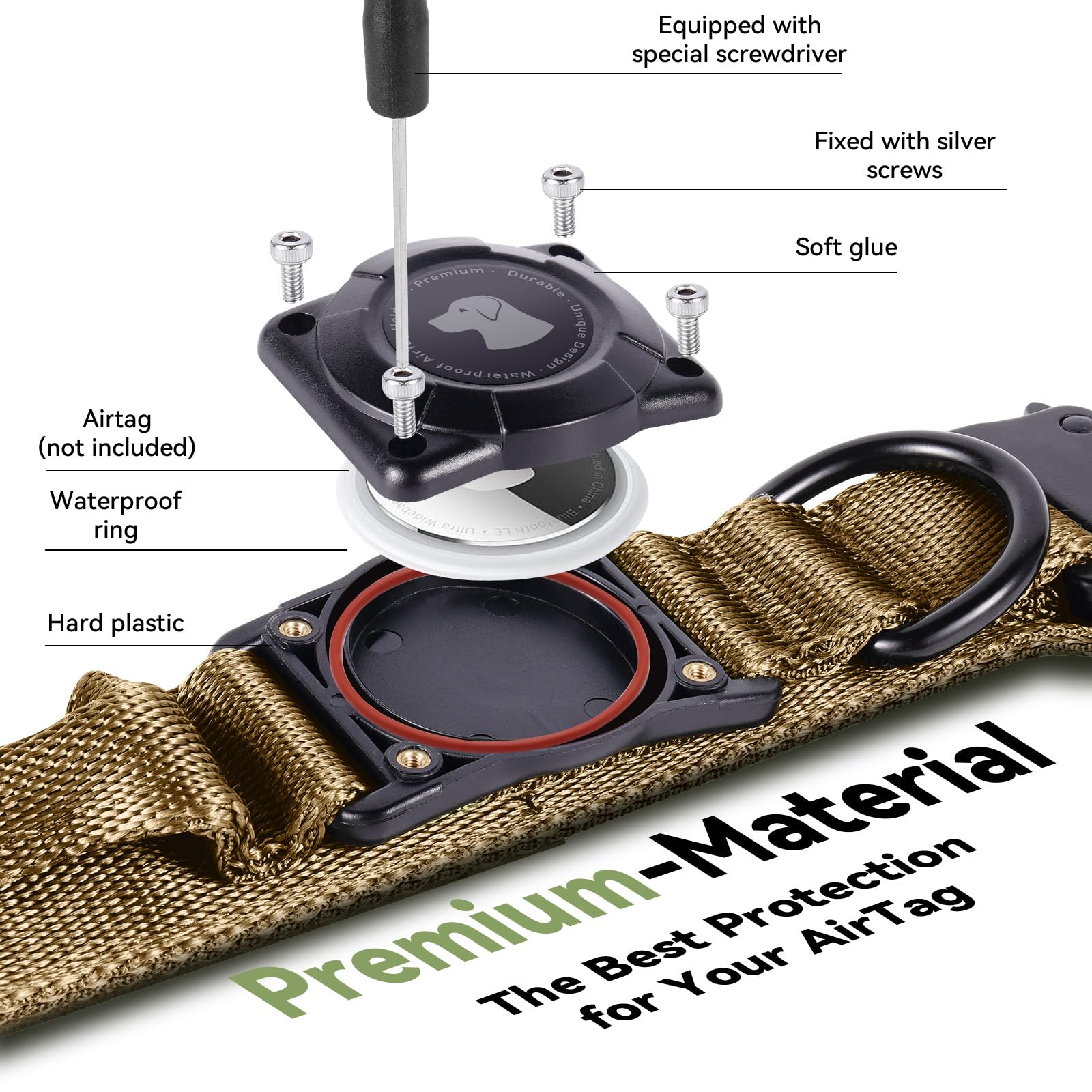 Odokele comfortable control handle enhances grip during walks and training