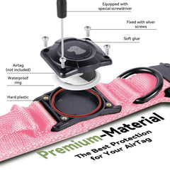 Odokele AirTag collar featuring a widened control handle for secure grip