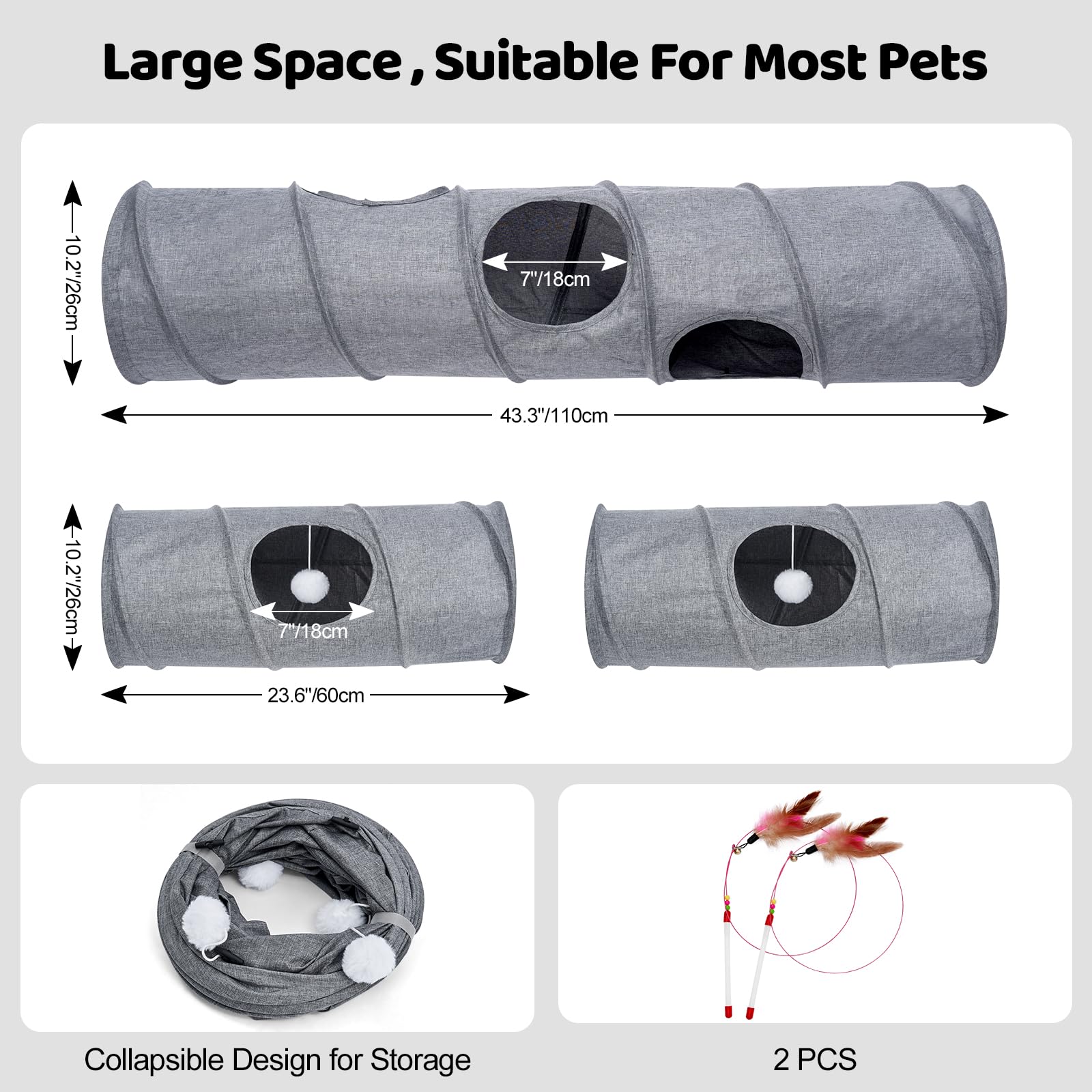 Odoland collapsible steel frame for easy storage