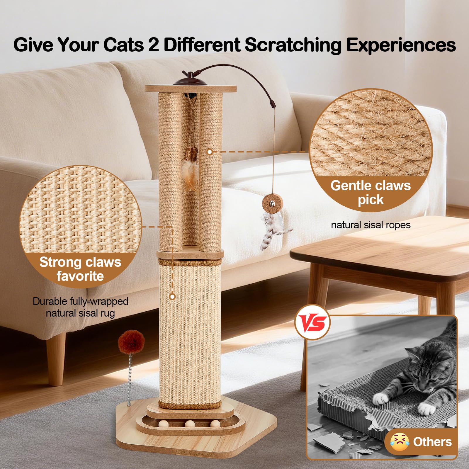 Odoland catnip feather lure invites playful pouncing and hunting.