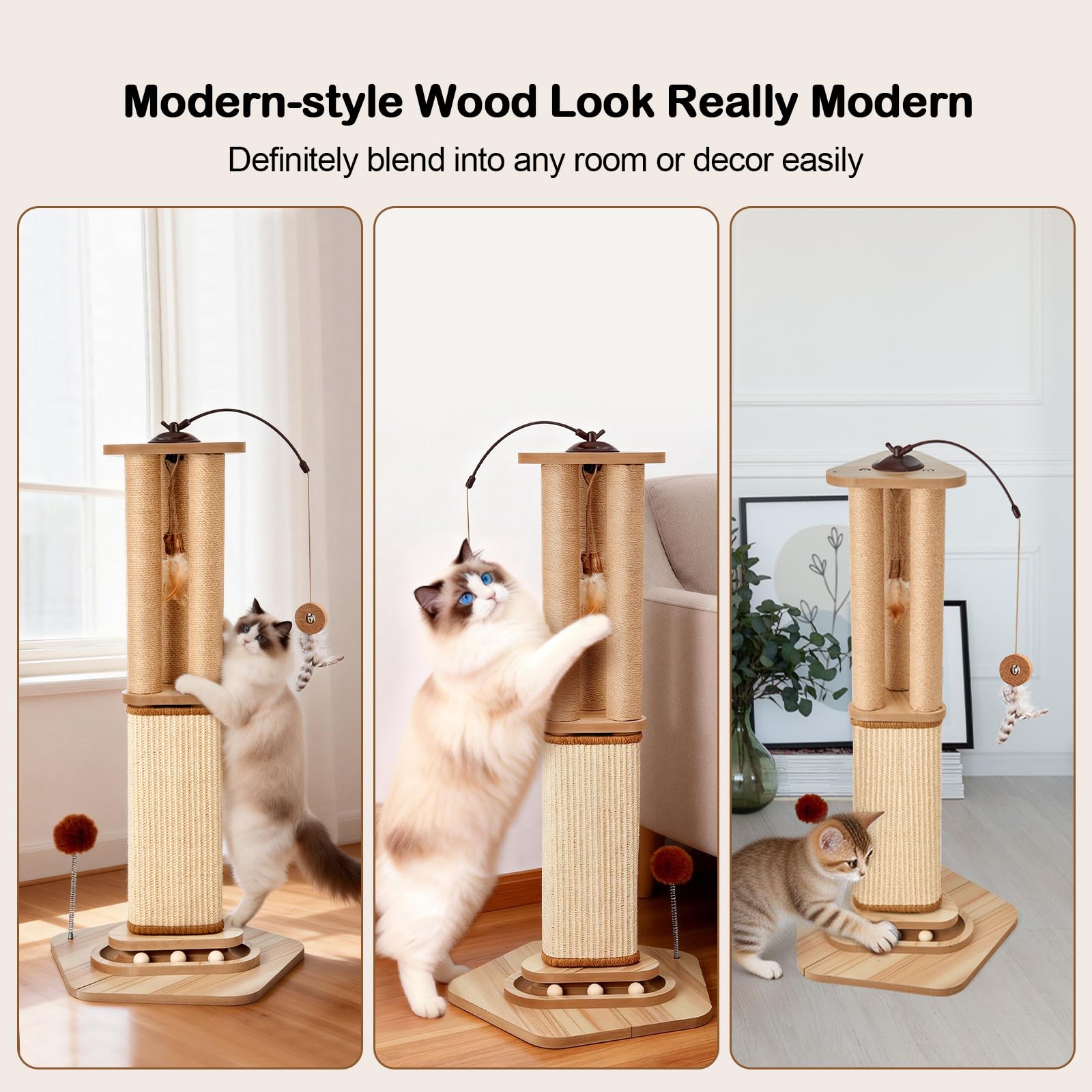 Odoland modern wood design complements contemporary homes.