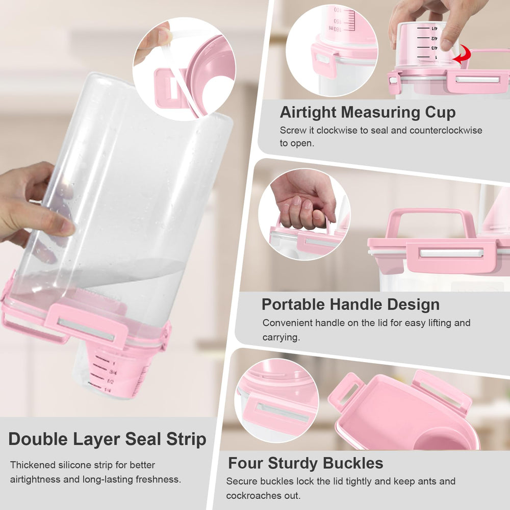 ODOMU BPA-free plastic dispenser safe for dry goods.