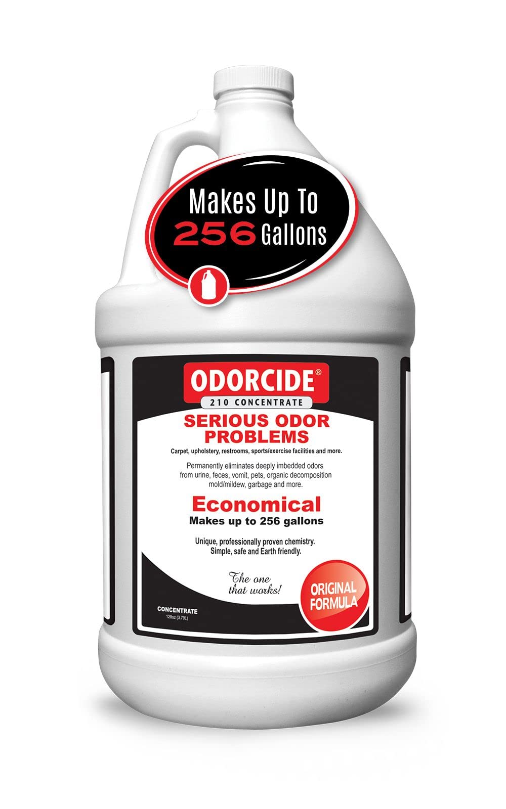Odorcide 210 concentrate bottle for powerful home odor elimination.