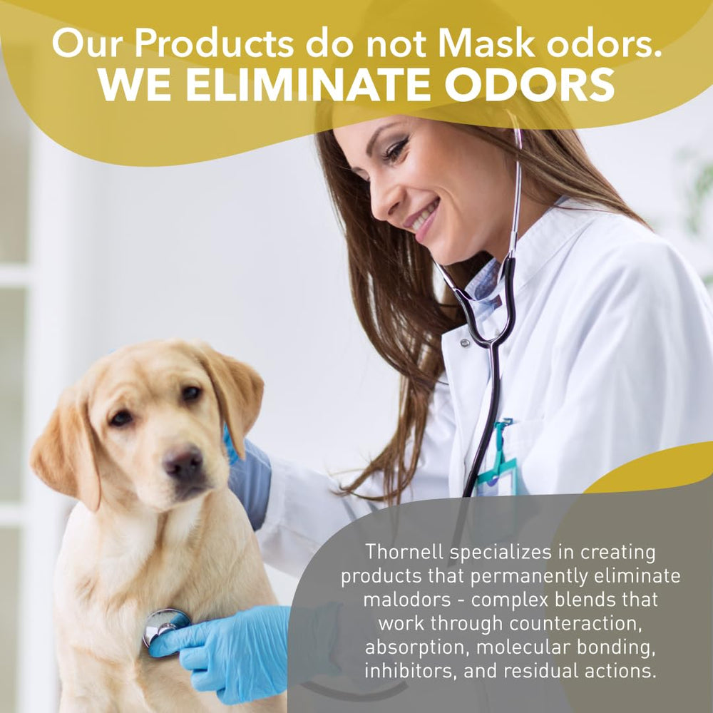 Odorcide K.O.E. apricot in cage area shows pet-friendly odor elimination potential
