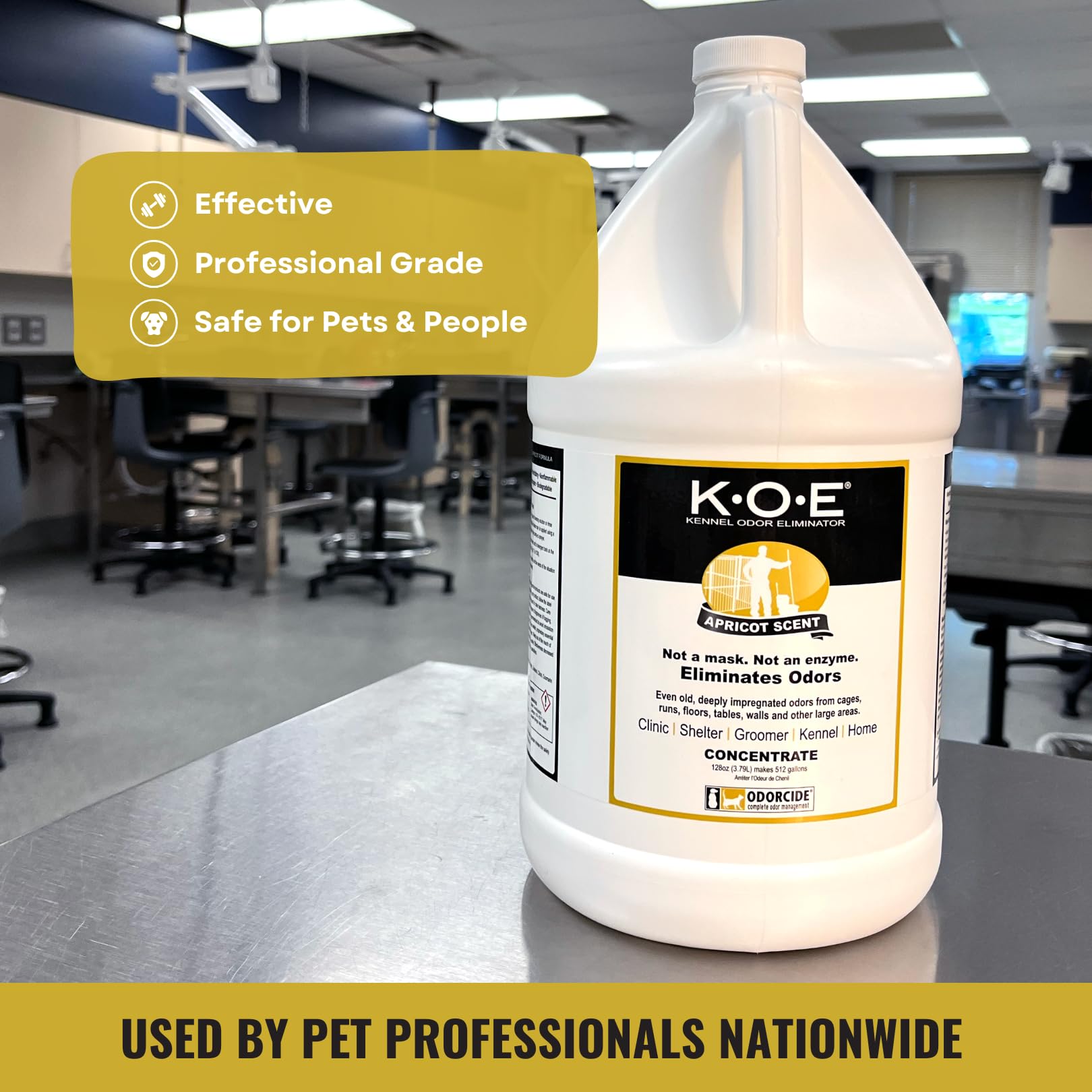 Odorcide K.O.E. Apricot odor remover for homes and kennels