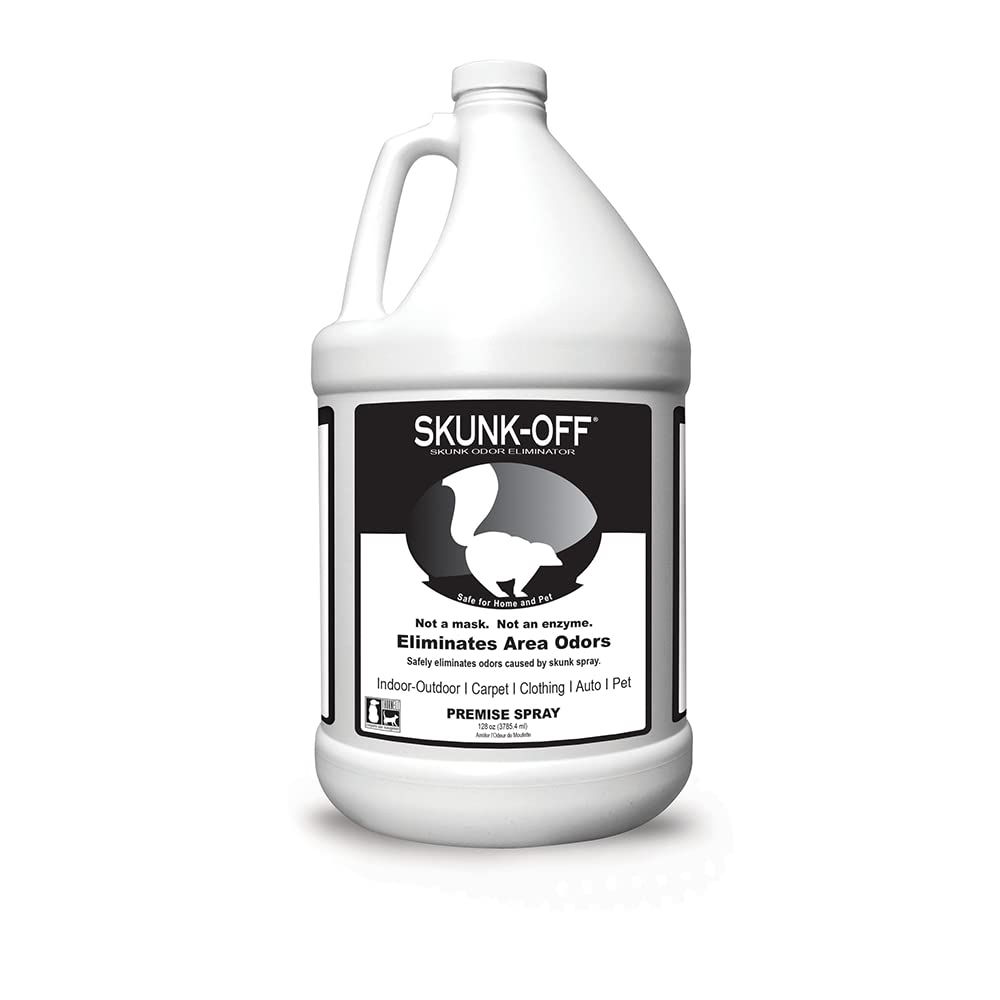 Odorcide Skunk Off bottle pour for direct odor source treatment