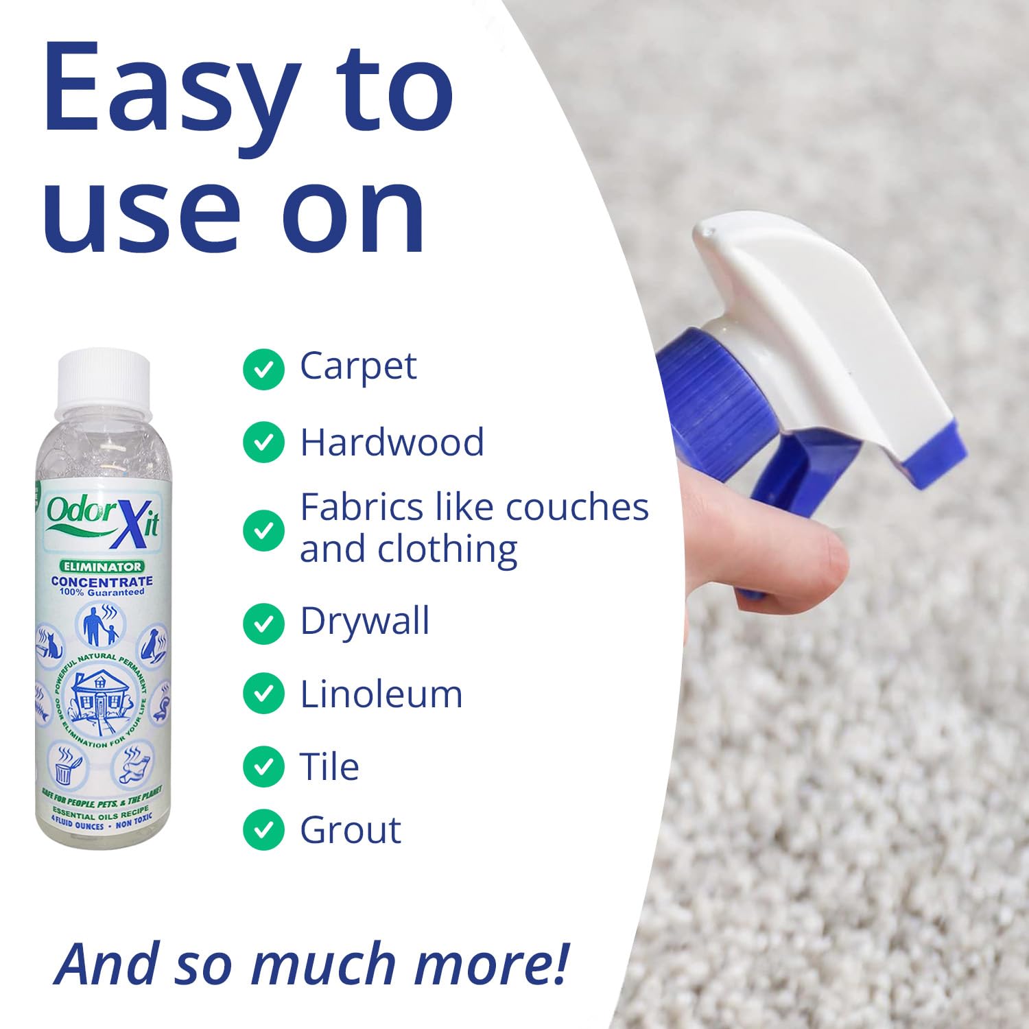 OdorXit ideal for kennels and basements with recurring accidents.
