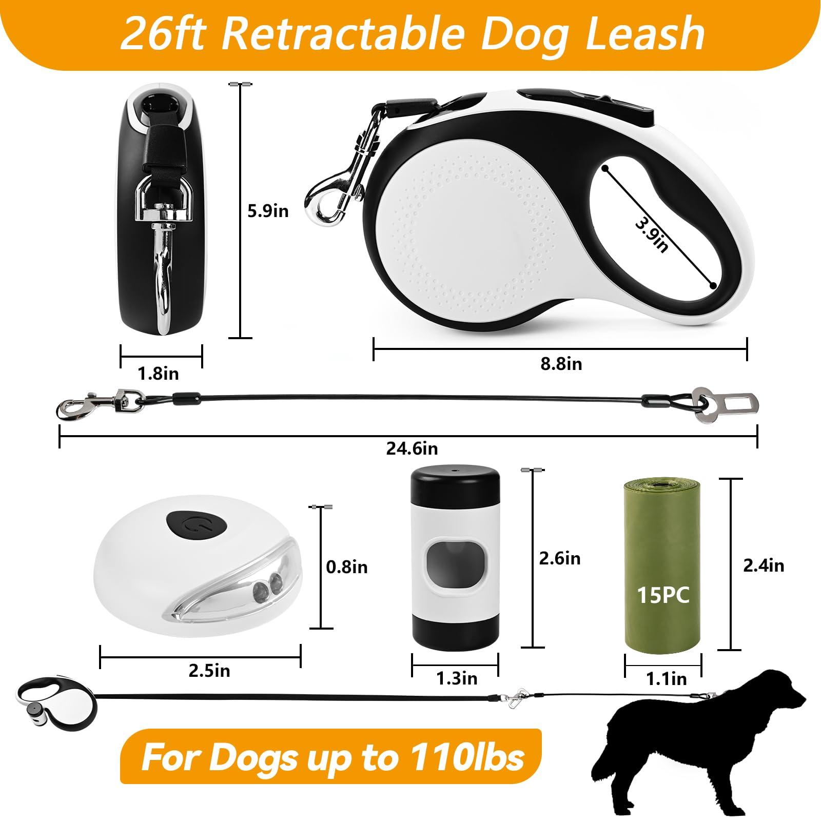 ODRIEW ergonomic TPE handle with durable tape for comfortable long walks.