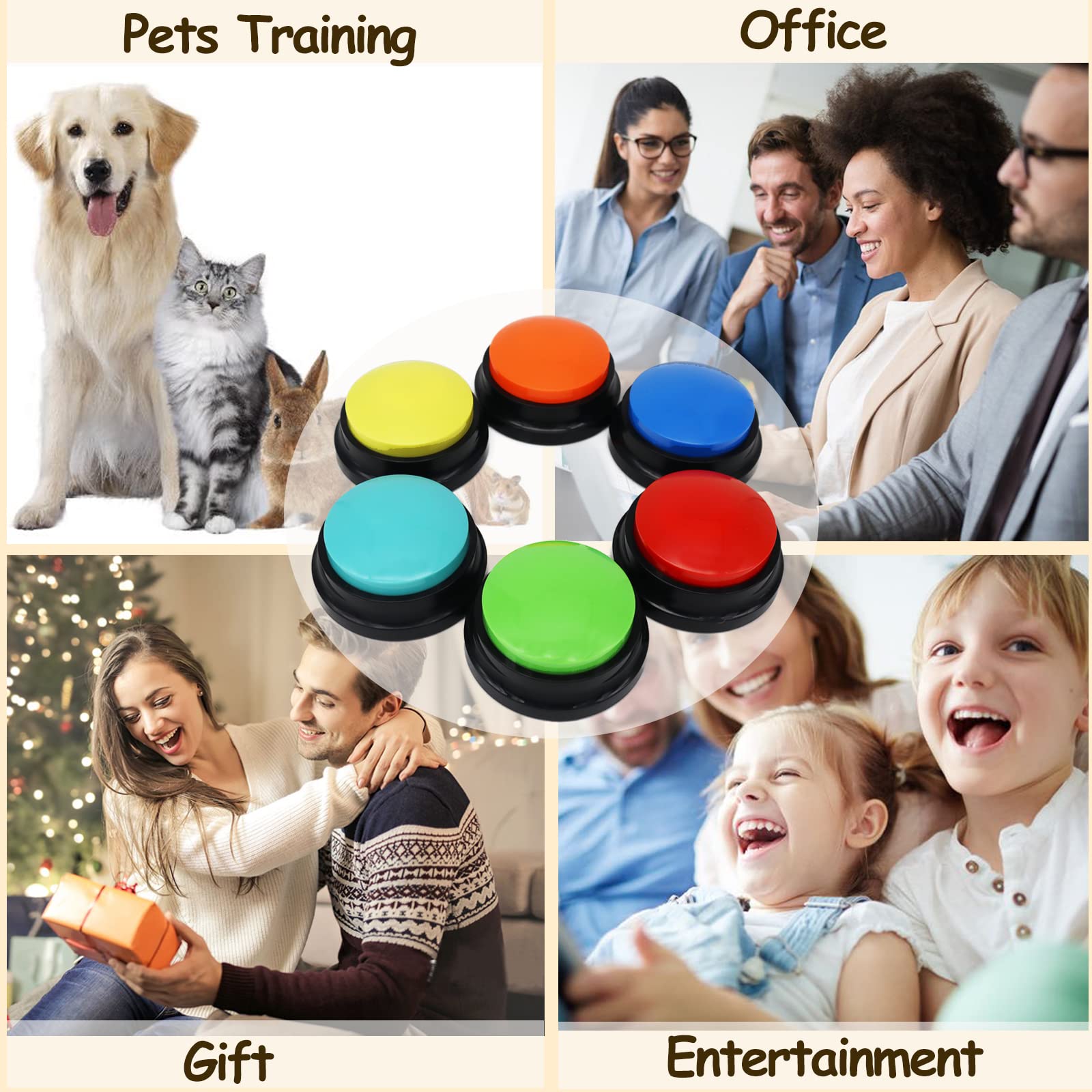 OFVENS gift-ready recording button ideal for birthdays and holidays.