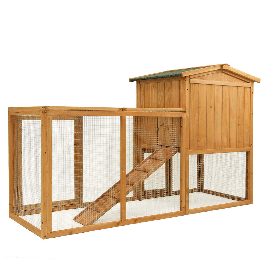 Ogrmar chicken coop large outdoor hutch nesting box provides a private egg laying area