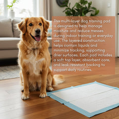 Oh Happy Pads laid flat on floor showing large coverage area