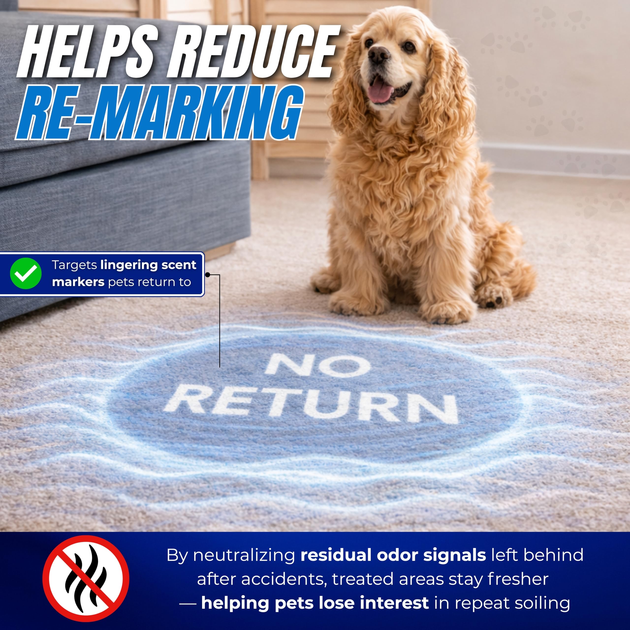 Oh Yuk Probiotics Multi-Surface Cleaning closeup highlights versatility for carpet, upholstery, and tiles.