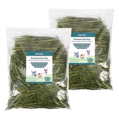 Close-up of vibrant green oat hay emphasizing natural freshness