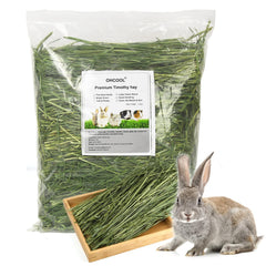 Ohcool Timothy Hay 1.1lb pack: fresh green hay for small pets.