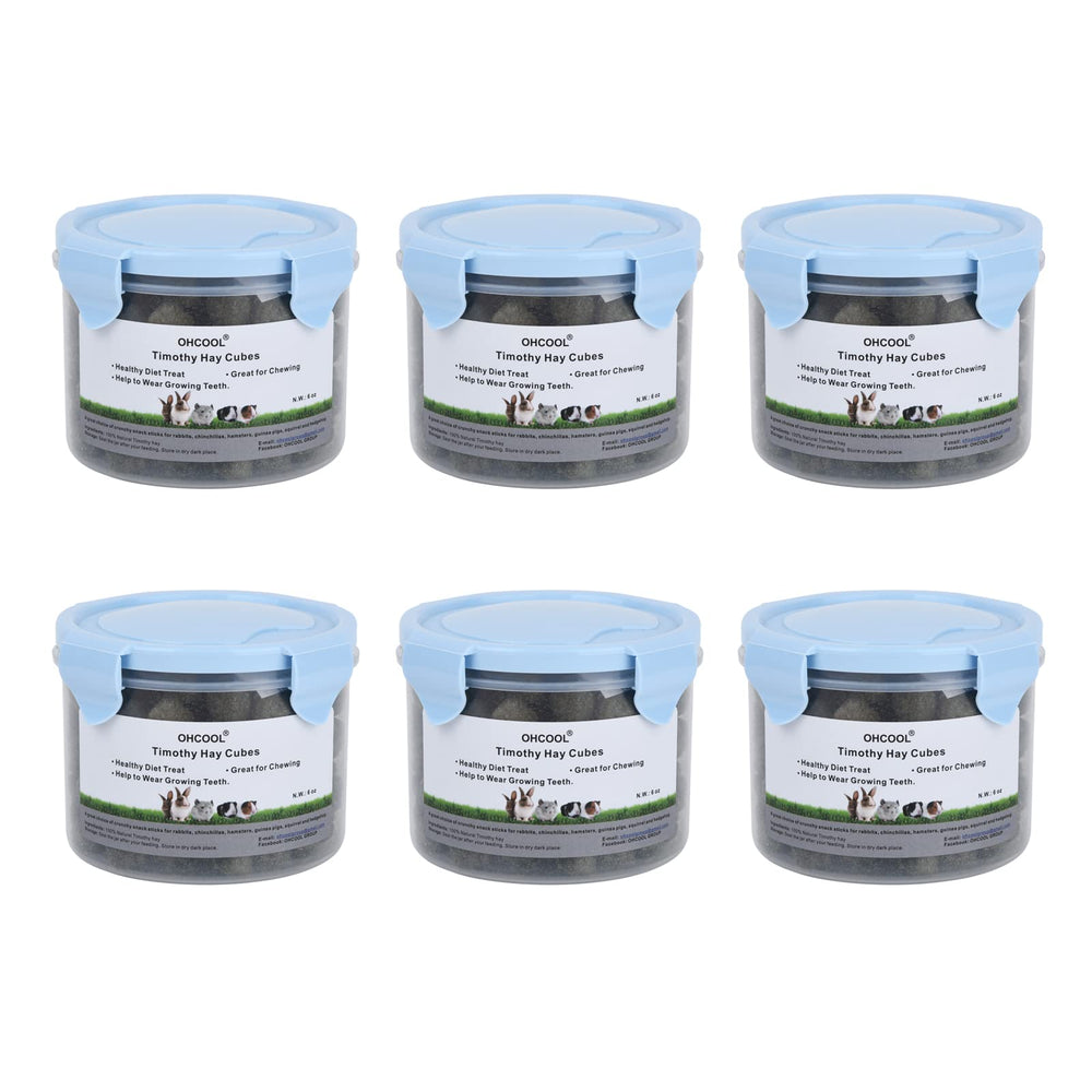 Ohcool Timothy hay cubes mini size fitting tiny mouths