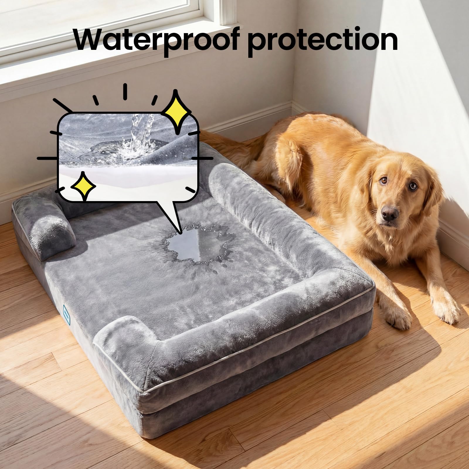 OhGeni non-slip bottom keeps the bed stable on smooth floors.
