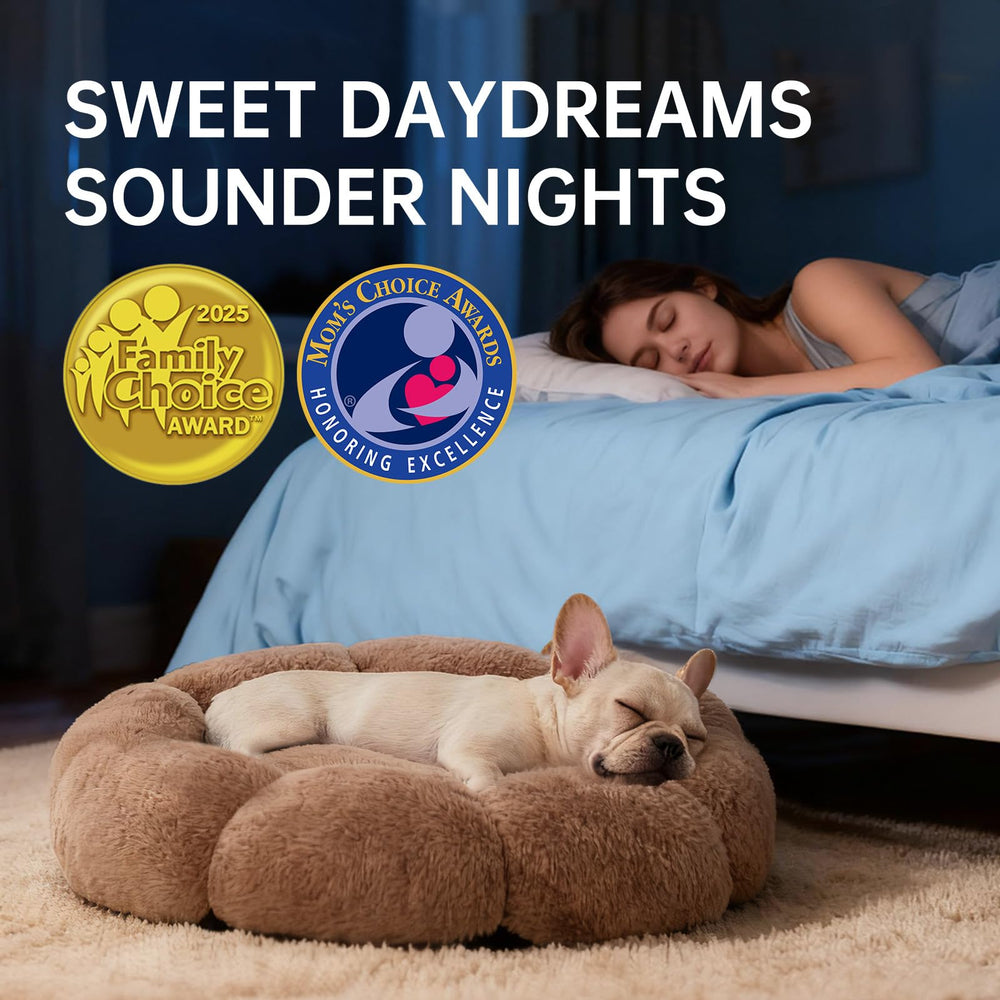 OhGeni Calming Donut Bed removable cover enables easy machine washing.