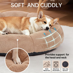 OhGeni Calming Donut Bed waterproof liner protecting foam from accidents.