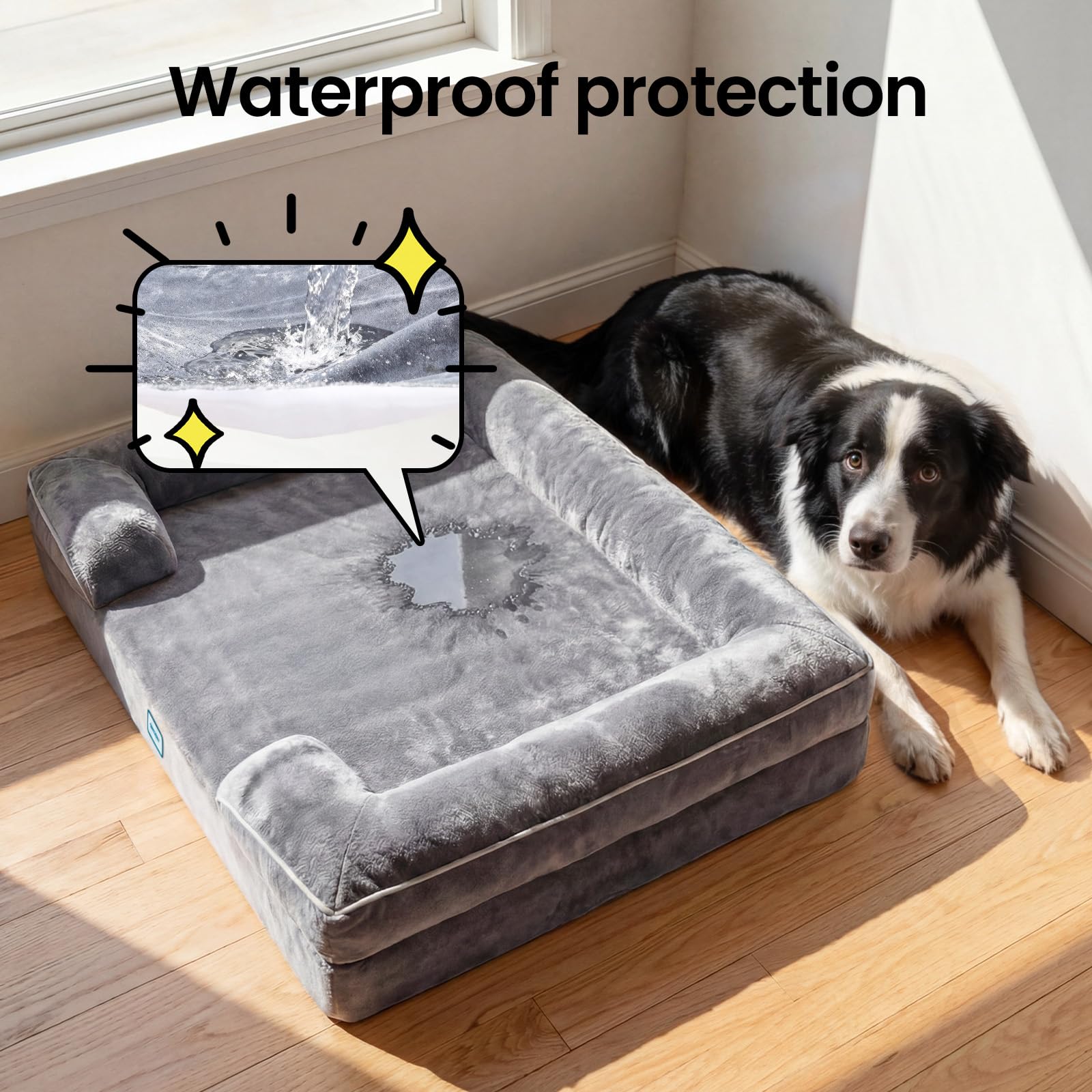 OhGeni non-slip bottom keeps the bed steady on smooth floors