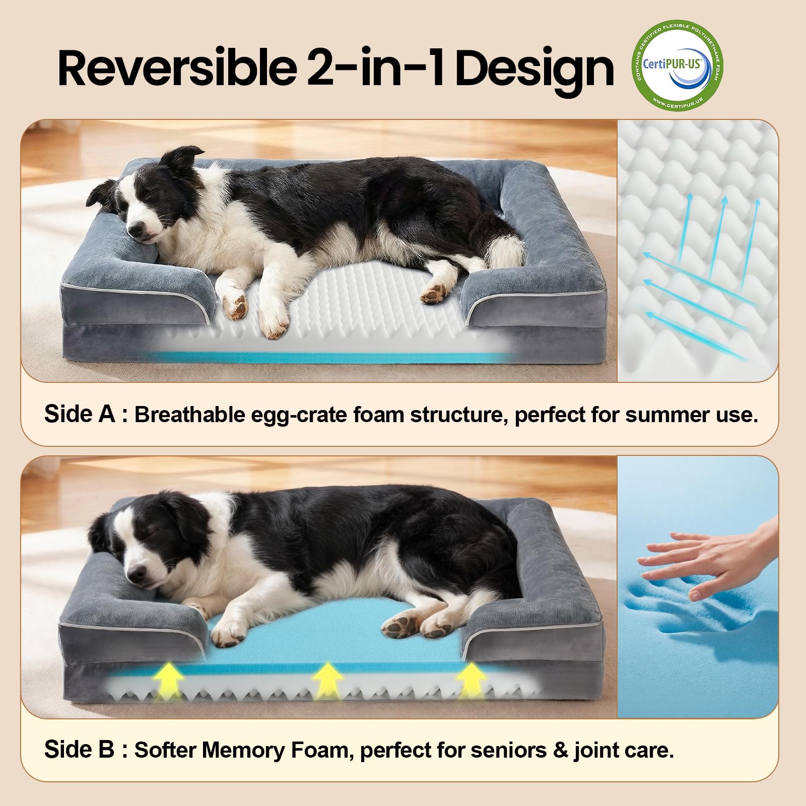 OhGeni removable cover for easy cleaning and care