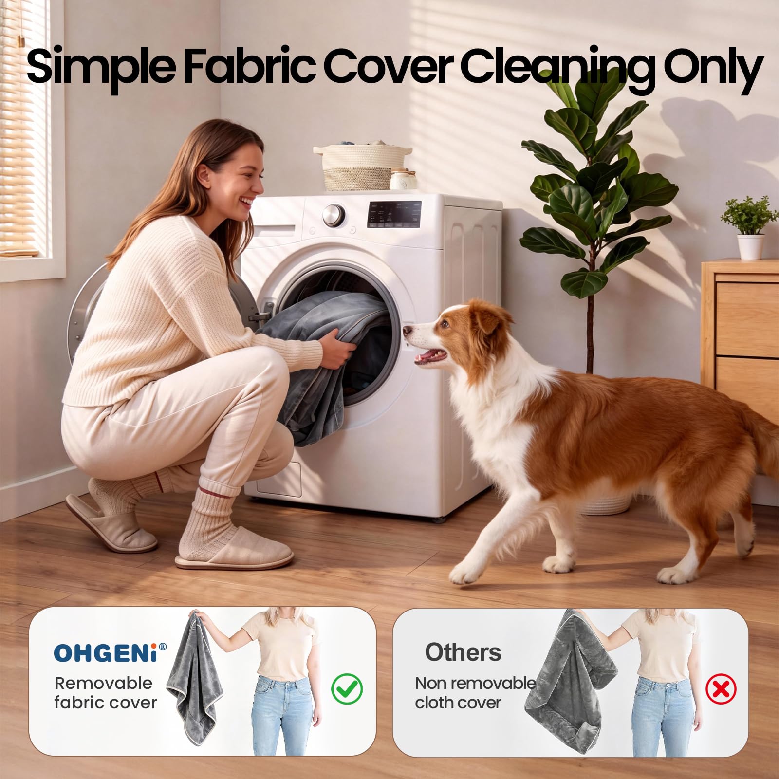 OhGeni waterproof liner protects the mattress from spills.