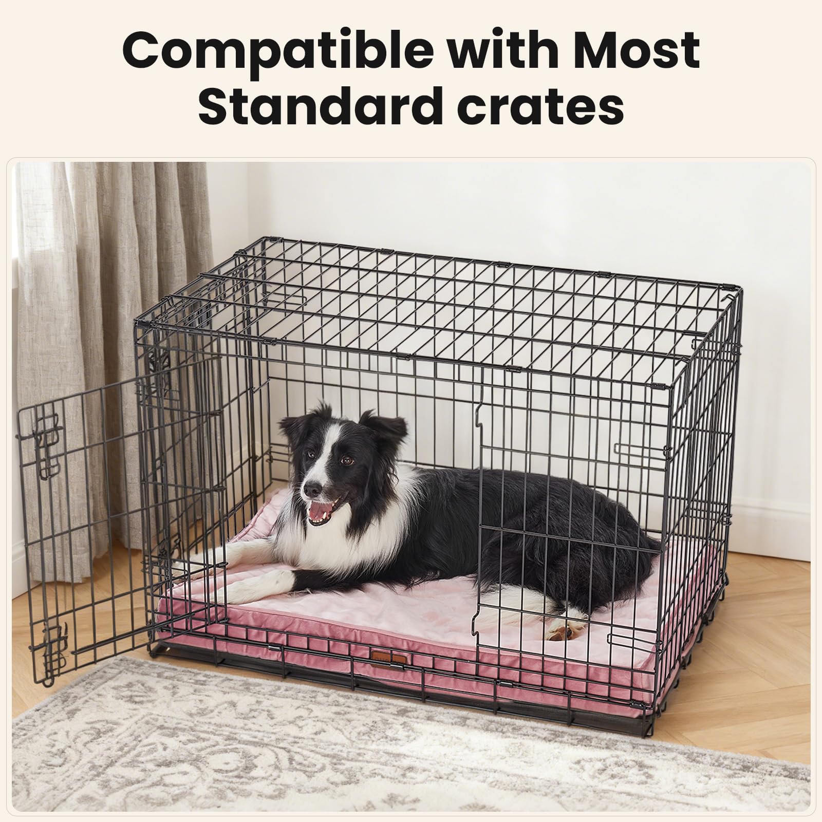 OhGeni bed's reinforced stitching and edges ensure durability during daily use.