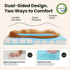 OhGeni memory foam bed inner liner waterproof barrier protects core