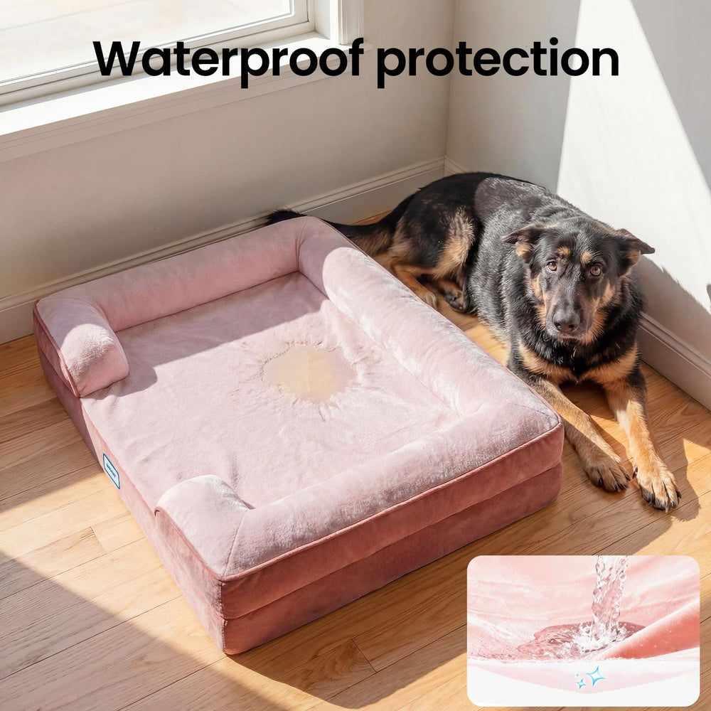 Non-slip bottom of OhGeni bed keeps it stable on smooth floors