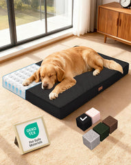 OhGeni Orthopedic Dog Bed 41-inch top view for large dogs.
