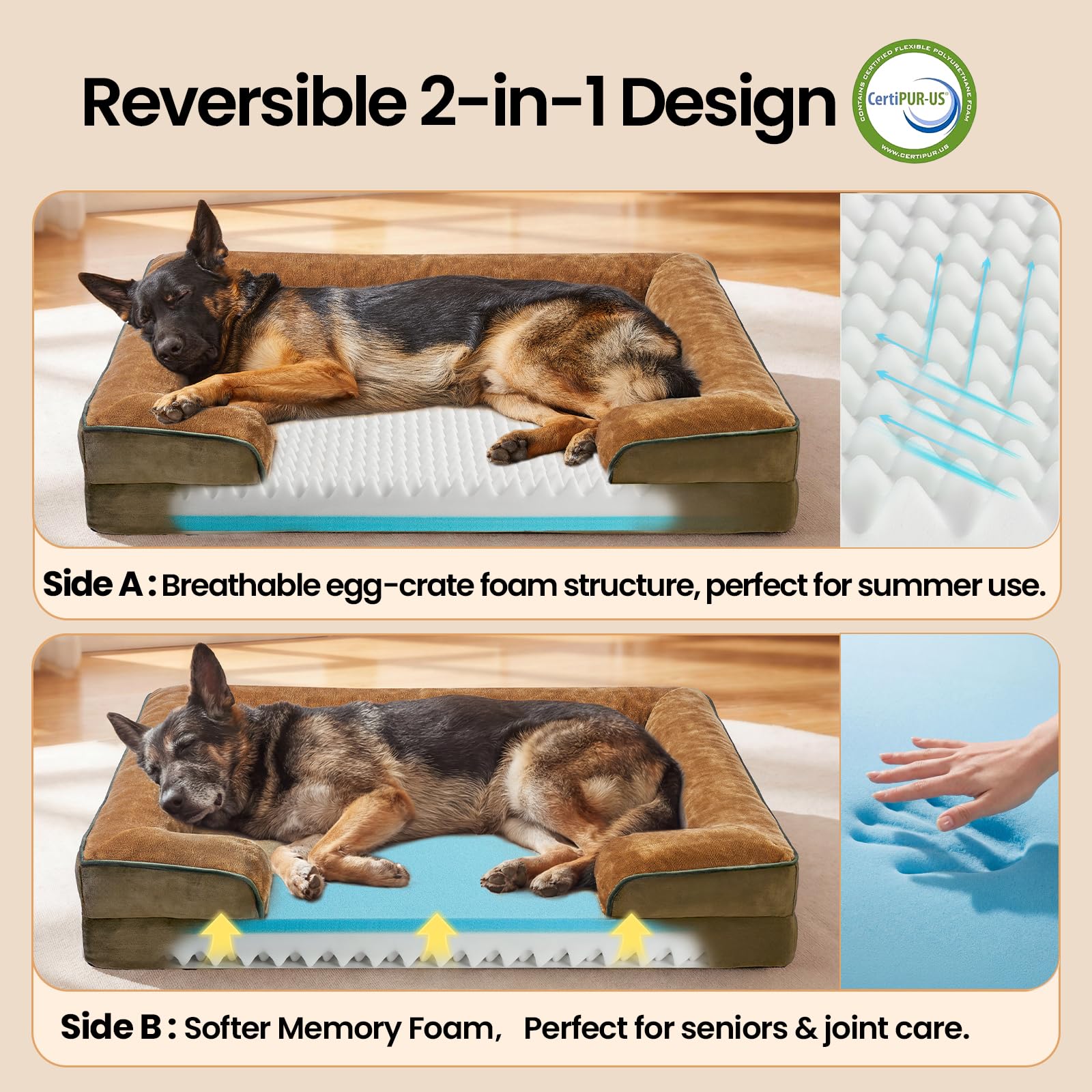 OhGeni bolster design provides secure head support