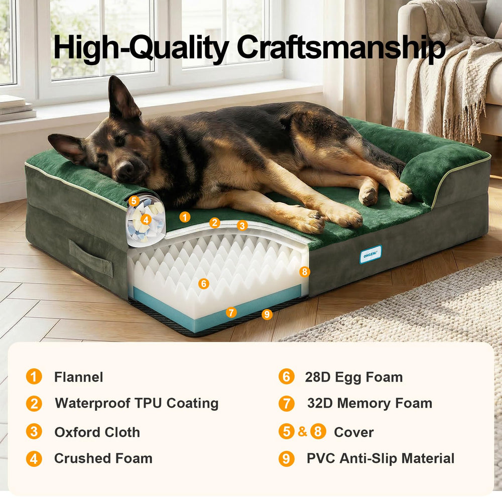 OhGeni large 44-inch bed suited for indoor, outdoor, or car use.