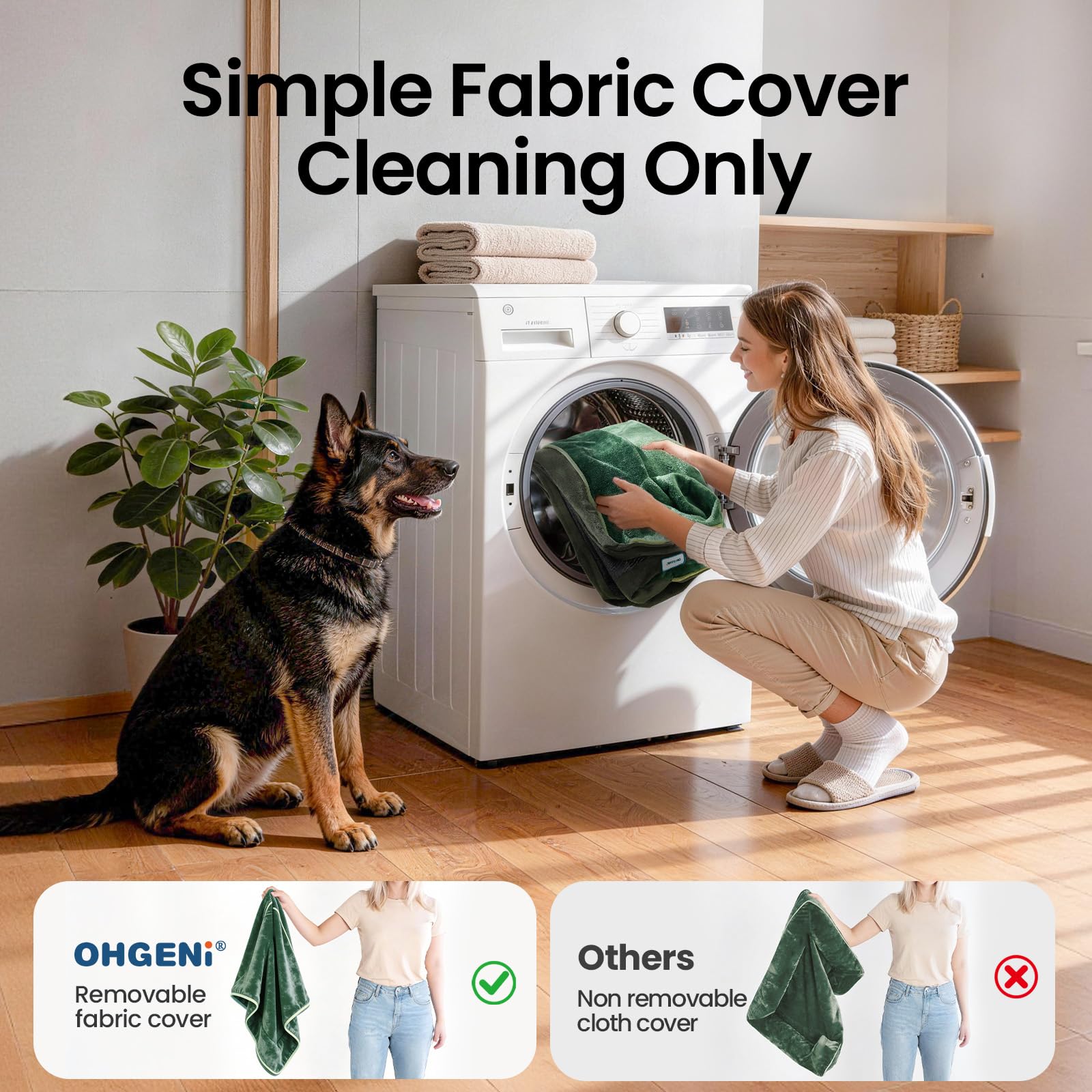 OhGeni waterproof liner and water-resistant sides protect against spills.