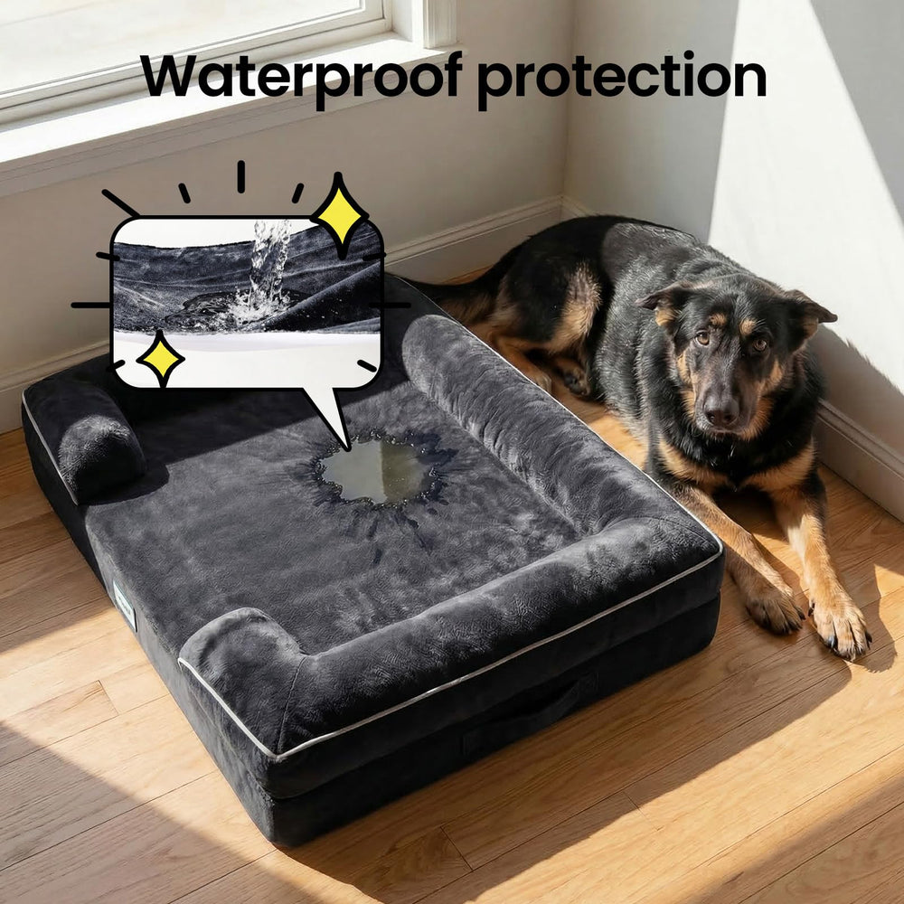 OhGeni non-slip bottom keeping the bed secure on smooth floors