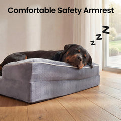 Removable cover of OhGeni bed with waterproof liner for easy cleaning and protection.