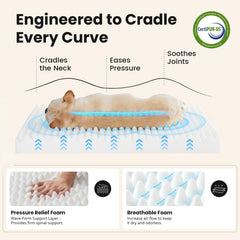 OhGeni bed gray in-car use for convenient travel with pets.